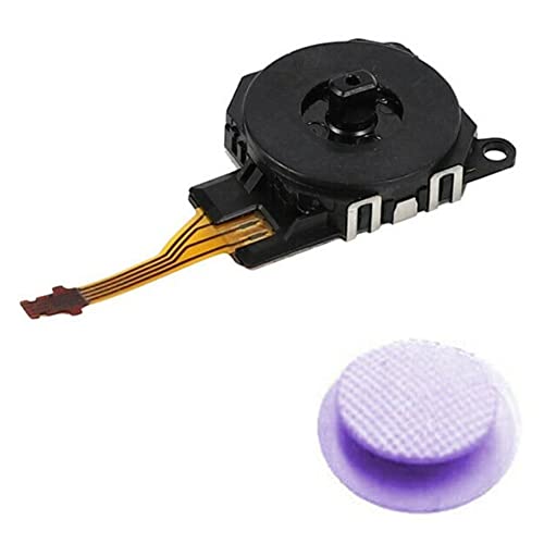 Genérico Joystick Analogico Compatible para Sony PSP 3000 Series (3001, 3002, 3003, 3004, 300X), PSP Street (E1000, E1001, E1002, E1003, E1004, E100X), Color Purpura Morado Claro