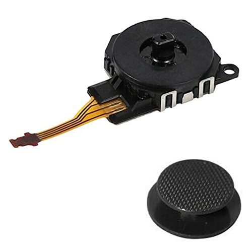 Genérico Joystick Analogico Compatible para Sony PSP 3000 Series (3001, 3002, 3003, 3004, 300X), PSP Street (E1000, E1001, E1002, E1003, E1004, E100X), Color Negro