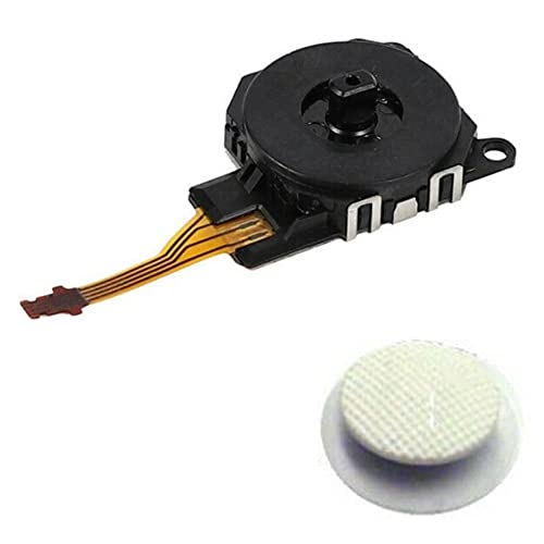Genérico Joystick Analogico Compatible para Sony PSP 3000 Series (3001, 3002, 3003, 3004, 300X), PSP Street (E1000, E1001, E1002, E1003, E1004, E100X), Color Blanco