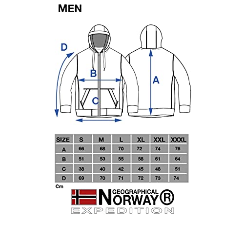 Geographical Norway - Sudadera DE Hombre GYMCLASS Rojo XL