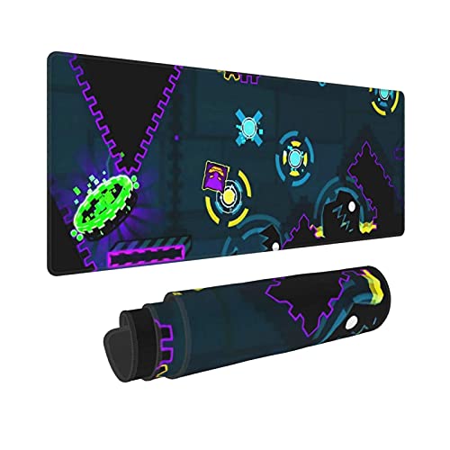 Geometry Dash Mousepad Alfombrilla de Mouse Antideslizante para computadora portátil PC