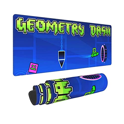 Geometry Dash Mousepad Alfombrilla de Mouse Antideslizante para computadora portátil PC