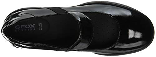 Geox D ASCYTHIA A Mary Jane Mujer, Negro (Black C9999), 38 EU