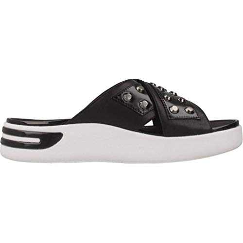 Geox D OTTAYA Sandal D, Sandalias con Punta Abierta Mujer, Negro (Black C9999), 37 EU
