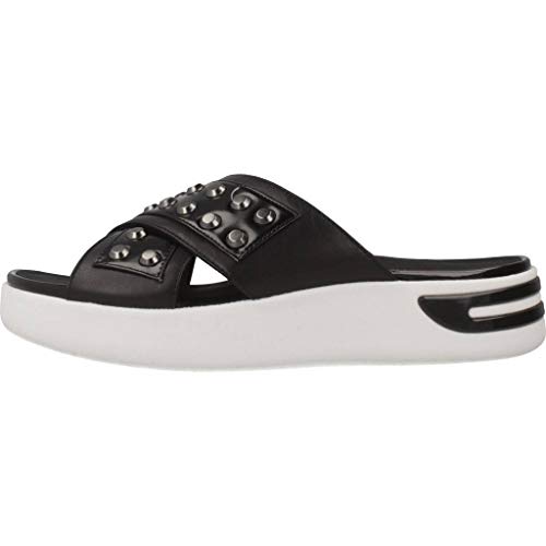 Geox D OTTAYA Sandal D, Sandalias con Punta Abierta Mujer, Negro (Black C9999), 37 EU