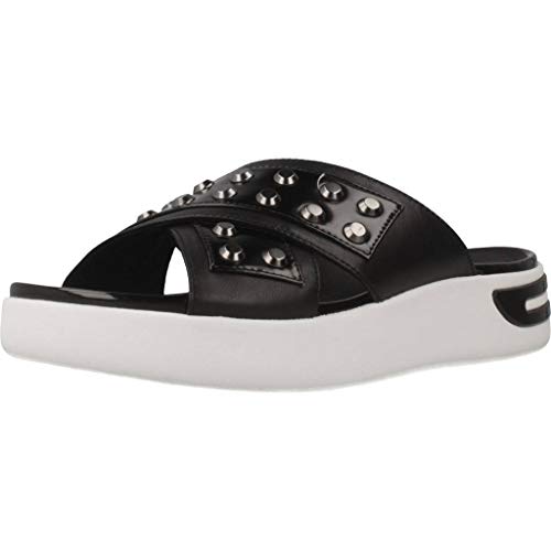 Geox D OTTAYA Sandal D, Sandalias con Punta Abierta Mujer, Negro (Black C9999), 37 EU