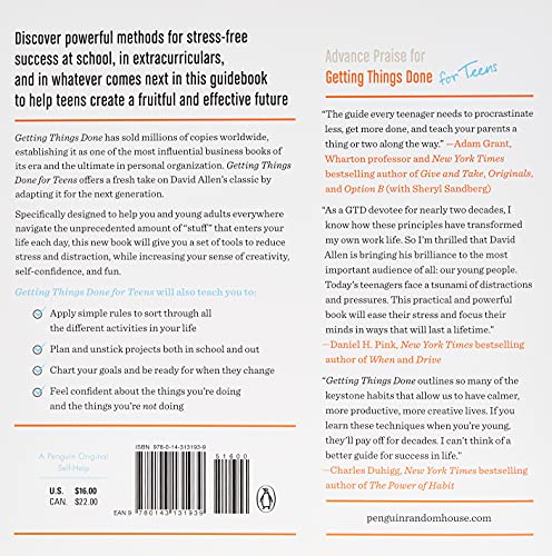 Getting Things Done for Teens: Take Control of Your Life in a Distracting World