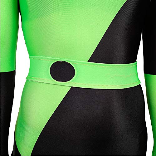 GGOODD Anime Kim Possible XI Guo Cosplay Disfraz Adulto Niño Verde Mono Delgado Traje De Combate Halloween Fiesta De Carnaval,Women,XXL