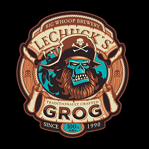 Ghost Pirate Grog Monkey Island Lechuck Men's T-Shirt