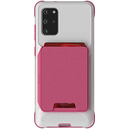 Ghostek Exec Galaxy S20 Plus Wallet Case Card Holder for Women Girls with Magnetic Leather Card Pocket Easily Detachable for Wireless Charging Designed for Samsung Galaxy S20 Plus (6.7 Inch) (Pink)