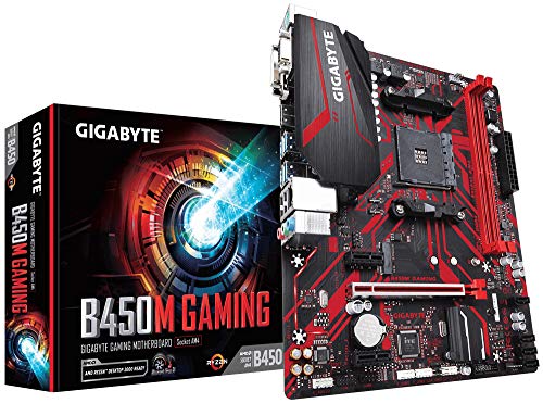 Gigabyte B450M Gaming - Placa Base (DDR4-SDRAM, DIMM, 2133,2400,2667,2933 MHz, Dual, 32 GB, AMD)
