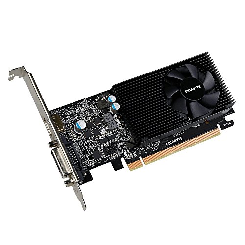 Gigabyte GV-N1030D4-2GL GeForce GT 1030 2GB GDDR4 - Tarjeta gráfica (GeForce GT 1030, 2 GB, GDDR4, 64 bit, 4096 x 2160 Pixeles, PCI Express x16 3.0)