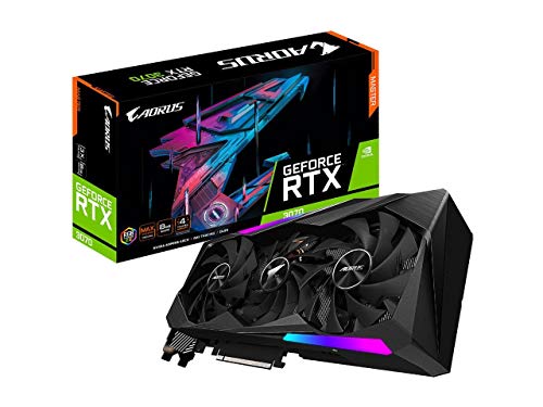 GIGABYTE Tarjeta gráfica AORUS GeForce RTX 3070 Master 8G, 3 Ventiladores WINDFORCE, 8GB 256-bit GDDR6, GV-N3070AORUS M-8GD Tarjeta de Video