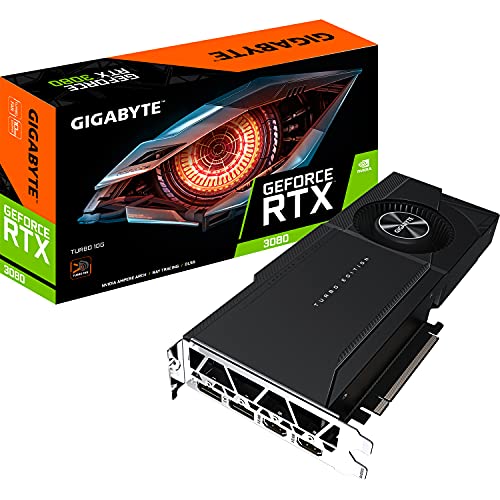 Gigabyte Technology GeForce RTX 3080 Turbo 10G (Rev. 2.0) NVIDIA 10 GB GDDR6X (GV-N3080TURBO-10GD V2)