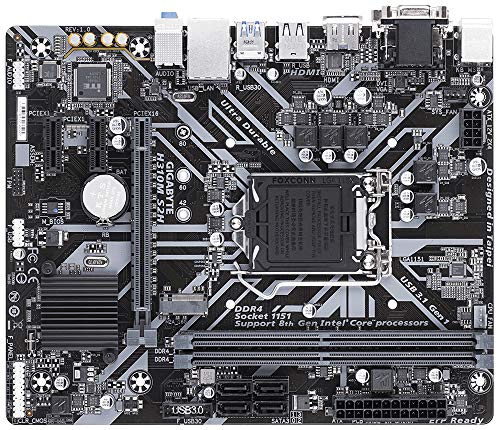 Gigabyte Technology H310M S2H Intel Micro ATX Socket LGA 1151 Placa madre, negro