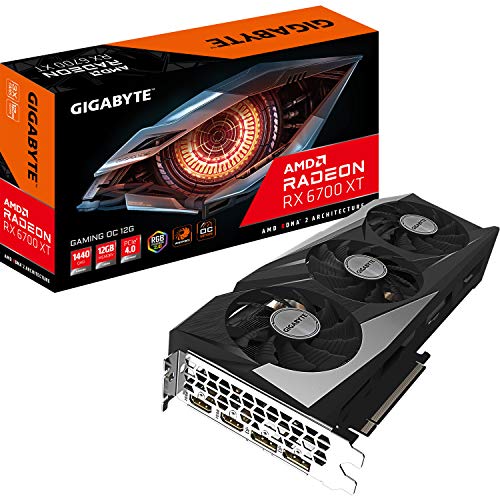 Gigabyte Technology Radeon RX 6700 XT Gaming OC 12G AMD 12 GB GDDR6, GV-R67XTGAMINGOC-12GD