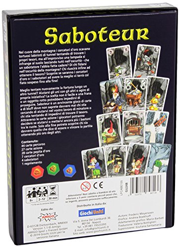 Giochi Uniti – Saboteur Juegos de Cartas associato al Mecanismo del piazzamento