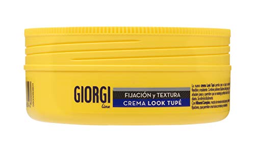 Giorgi Line - Crema Look Tupé para un Tupé con Volumen, Textura y Movimiento, Acabado Natural, Flexible y Duradero, Fijación 5 Xtrema - 125 ml