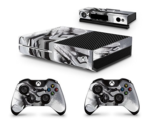 giZmoZ n gadgetZ Skins Adhesivos GNG para Cubierta de Xbox One de Star Wars Battlefront Stormtrooper + 2 Sets de Skins del Controlador
