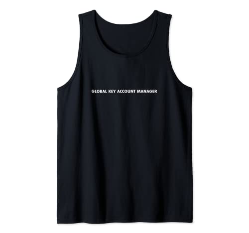Global Key Account Manager Titel Transporte Regalo Profesional Camiseta sin Mangas