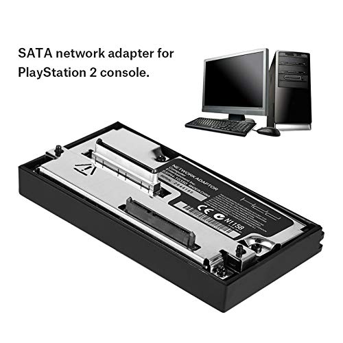 GLOGLOW Adaptador de red SATA, interfaz SATA HDD adaptador de disco duro para Sony PS2 Playstation 2 No IDE