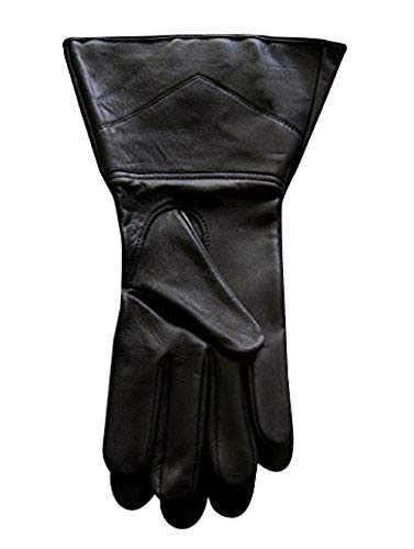 Gloves4MasonsStar Wars Costume Real Leather 501st Approved Gloves Plain no Dart (S-8)