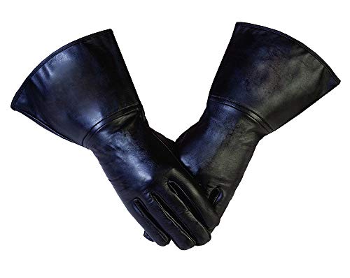 Gloves4MasonsStar Wars Costume Real Leather 501st Approved Gloves Plain no Dart (S-8)