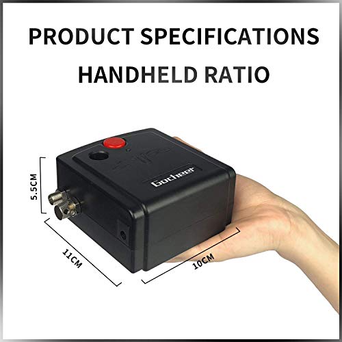 Gocheer Mini Aerógrafo Set, Aerógrafo Dual Action para Maquillaje, Pintura, Modelado, Manualidades, Manicuras, Tatuajes, Decoración de Pasteles, Compresor de Aire con Apagado Automático Función