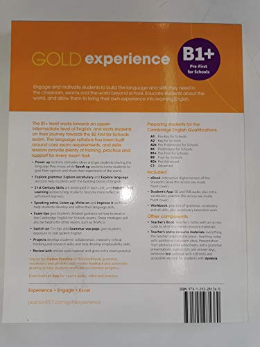 Gold experience. B1+. Student's book-Workbook. Per le Scuole superiori. Con e-book. Con espansione online