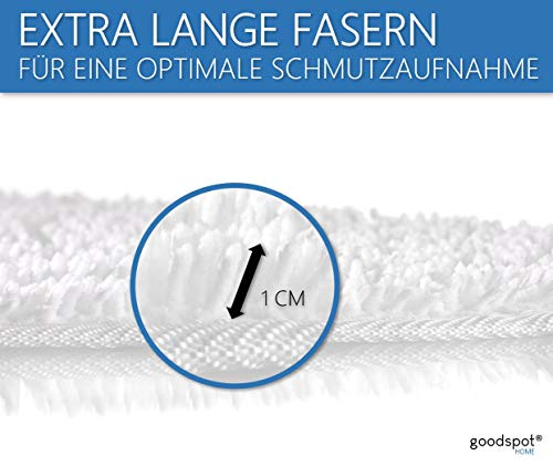 Goodspot® – Juego de 5 fundas de repuesto para vaporeta Vileda Steam – Fundas de repuesto – Microfibras finas – para Vileda Steam – Duradero y ajuste perfecto