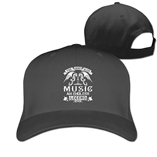 Gorra de béisbol de viaje para hombres y mujeres universales. 10 colores The Legend is Alive Music an Endless Legend