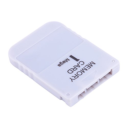 Goshyda Tarjeta de Memoria, Stick de Memoria portátil Blanco de 1 MB para Playstation 1 Un Juego PS1 para Sony PS1