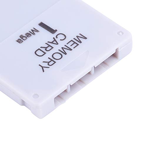 Goshyda Tarjeta de Memoria, Stick de Memoria portátil Blanco de 1 MB para Playstation 1 Un Juego PS1 para Sony PS1