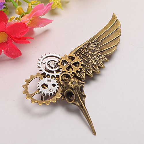 GRACEART Vendimia Steampunk Engranajes Reloj Broche Alfiler (Style-08)
