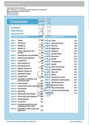 Grammar and Vocabulary for Advanced. Book with Answers and Audio.: Self-Study Grammar Reference and Practice