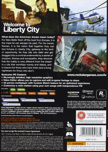 Grand Theft Auto IV (PC) [Importación inglesa]