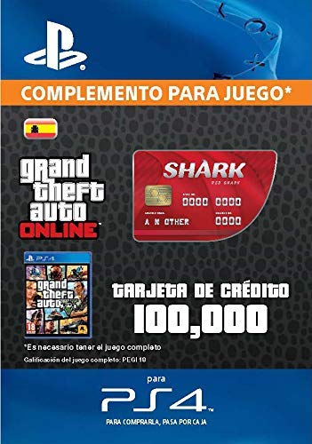 Grand Theft Auto Online - GTA V Cash Card | 100,000 GTA-Dollars | Código de descarga PS4 - Cuenta Española