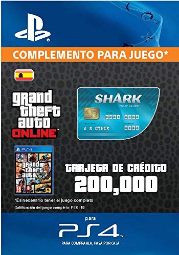 Grand Theft Auto Online - GTA V Cash Card | 200,000 GTA-Dollars | Código de descarga PS4 - Cuenta Española