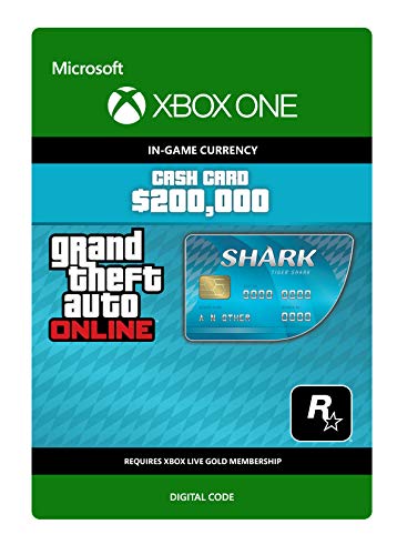 Grand Theft Auto Online - GTA V Tiger Shark Cash Card | 200,000 GTA-Dollars | Xbox One - Código de descarga