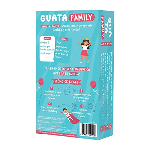GUATAFAMILY - Juego de Mesa en Familia - Cartas para niños y Padres - Risas e Imaginación - Edición Español -