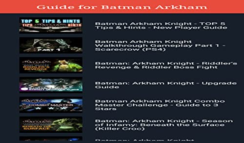 Guide for Batman Arkham Knight