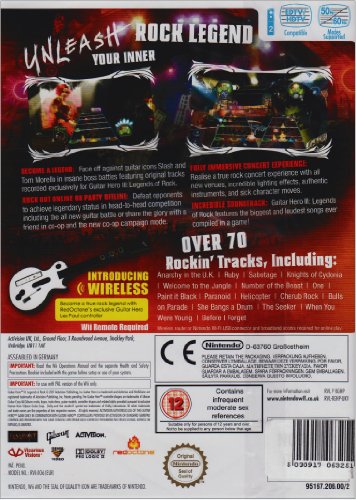 Guitar Hero III: Legends of Rock - Game Only (Wii) [Importación Inglesa]