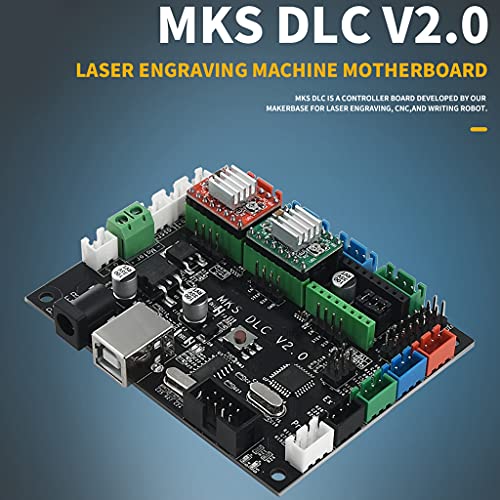 GUOJFEN MKS DLC V2.0 Placa controladora de Grabado láser CNC Placa de Control de Escudo GRBL CNC Compatible con máquina grabadora CNC Robot de Escritura