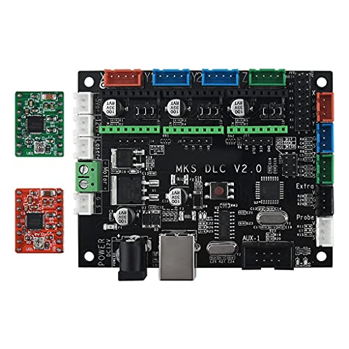 GUOJFEN MKS DLC V2.0 Placa controladora de Grabado láser CNC Placa de Control de Escudo GRBL CNC Compatible con máquina grabadora CNC Robot de Escritura