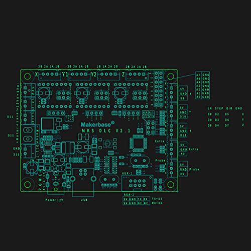 GUOJFEN MKS DLC V2.0 Placa controladora de Grabado láser CNC Placa de Control de Escudo GRBL CNC Compatible con máquina grabadora CNC Robot de Escritura