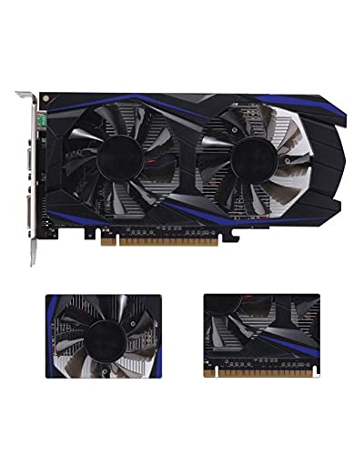 GUOQING Mini Tarjeta gráfica portátil Fit For Geforce GTX 1050 Ti 4GB DDR5 Gddr5 Tarjeta gráfica Pci-e de 128 bits Computadora de Escritorio Compatible con HDMI para Reproductor Profesional