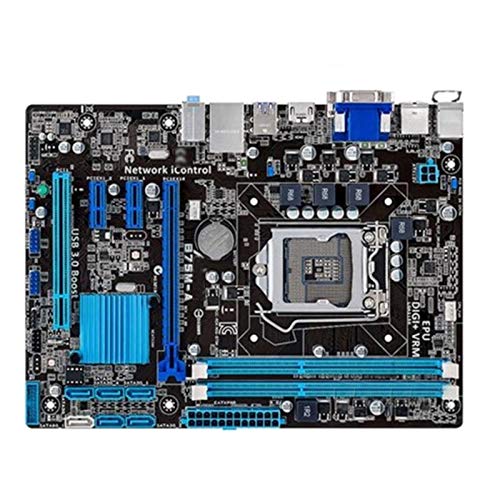 GUOQING Placa Base Juegos Fit For ASUS B75M- A Motherboards LGA 1155 DDR3 16GB Fit For Intel B75 B75M- A MAPORTE Desktop SERMANDOBOARD SAYCANDA SATA III PCI- E X16 AMI BIOS Tarjeta Madre