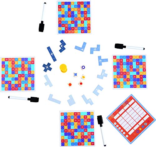 HABA-con 5-ESP 305286-CON5-ESP, Familiar a Partir de 7 años, 2 Opciones de Juego y una Variante en Solitario, también Adecuado para el daltonismo, Multicolor (H305286)