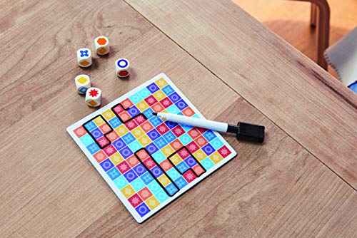 HABA-con 5-ESP 305286-CON5-ESP, Familiar a Partir de 7 años, 2 Opciones de Juego y una Variante en Solitario, también Adecuado para el daltonismo, Multicolor (H305286)