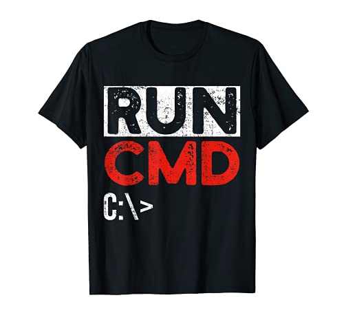 Hacker RUN CMD - Programador para PC Camiseta